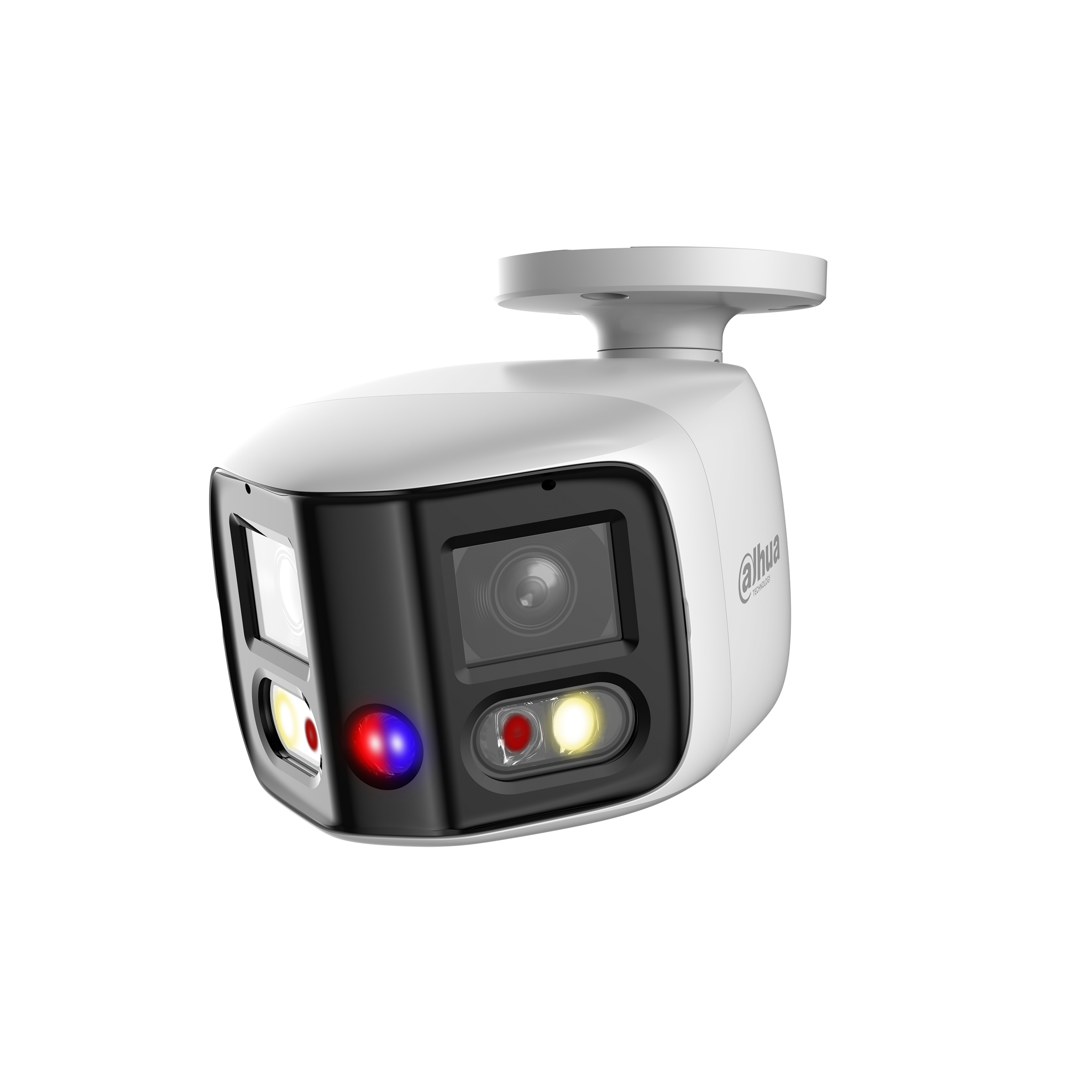 Dahua IPC-PFW3849S-A180-AS-PV – 8MP Dual-Lens 180° Bullet Camera met Actieve Afschrikking, Flitslicht en Sirene