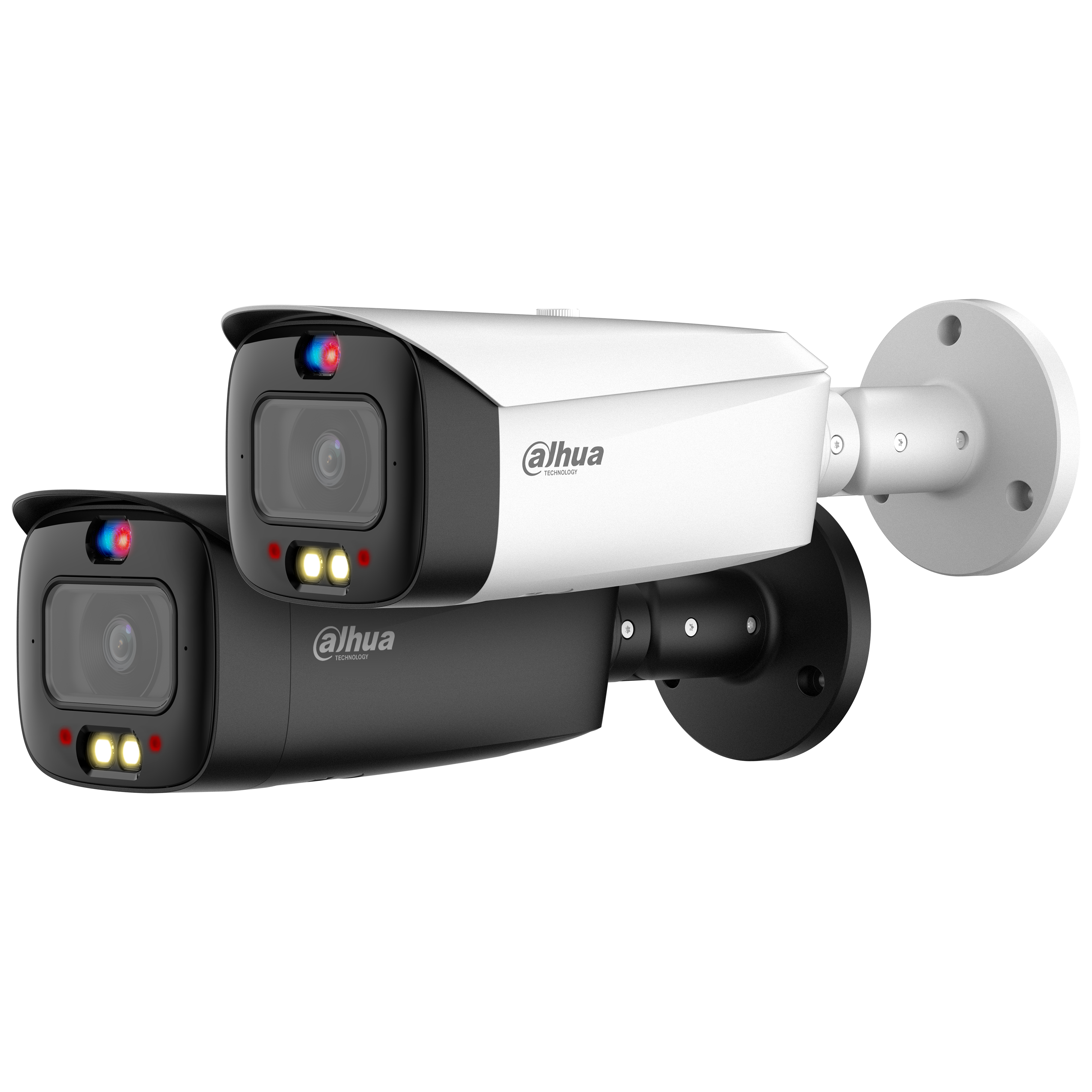 Dahua IPC-HFW3849T1P-AS-PV-0280B-S5 Zwart/Wit– 8MP Full-color AI Bullet Camera met Actieve Afschrikking