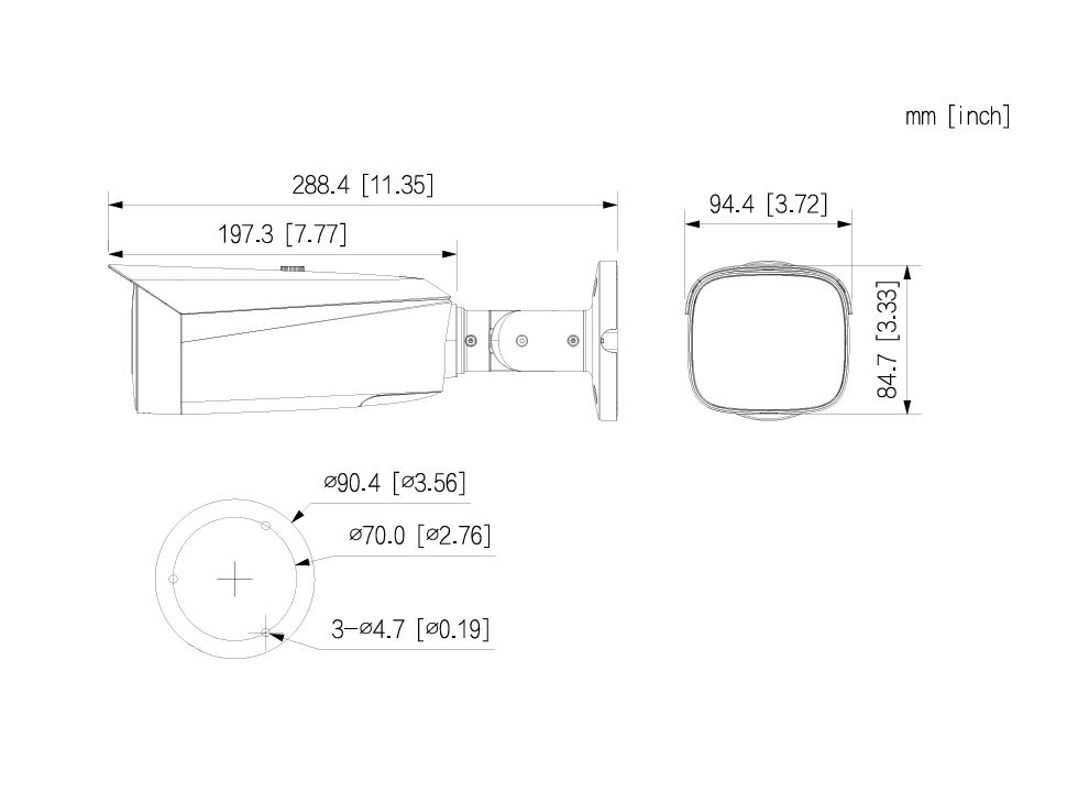 Dahua IPC-HFW3449T1P-AS-PV-0280B-S5 – 4MP Full-color AI Bullet Camera met Actieve Afschrikking