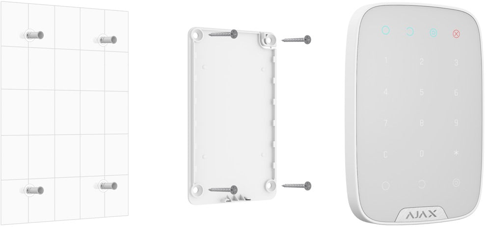 Ajax KeyPad Plus – Draadloos aanraak-bedieningspaneel met RFID-lezer voor contactloze toegang