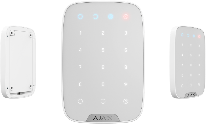 Ajax KeyPad Plus – Draadloos aanraak-bedieningspaneel met RFID-lezer voor contactloze toegang