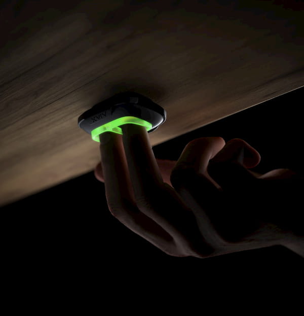 Ajax DoubleButton – Draadloze dubbele paniekknop met sabotagebeveiliging en IP55-bescherming