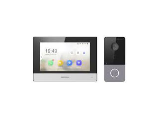 Hikvision DS-KIS603-P(C)/EU – Complete IP Video Intercom Kit met 2MP Buitenpost en 7" Binnenmonitor
