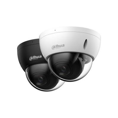 Dahua DH-IPC-HDBW2441EP-S-28B-Black – 4MP Full-Color Domecamera in Zwart of wit met IR & AI
