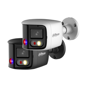 Dahua IPC-PFW3849S-A180-AS-PV – 8MP Dual-Lens 180° Bullet Camera met Actieve Afschrikking, Flitslicht en Sirene