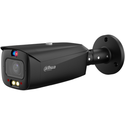 Dahua IPC-HFW3549T1P-AS-PV-28-S4-Bl – 5MP TIOC 2.0 Bullet Camera met Flitslicht, Sirene en 30m Nachtzicht (Zwart)