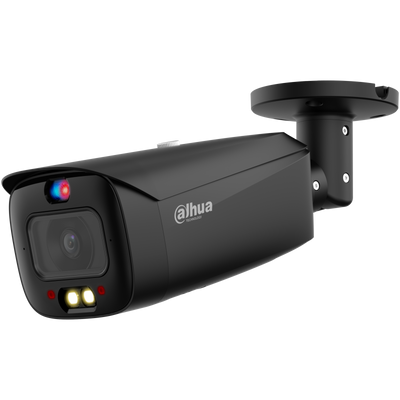 Dahua IPC-HFW3849T1P-AS-PV-0280B-S5 Zwart/Wit– 8MP Full-color AI Bullet Camera met Actieve Afschrikking