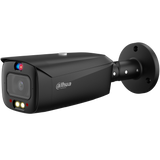 Dahua IPC-HFW3449T1P-AS-PV-28-S4-Bl – 4MP Zwarte AI Tioc Camera met Sirene, Flitslicht en Full-color Nachtzicht