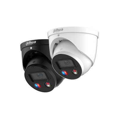 Dahua IPC-HDW3449HP-AS-PV-0280B-S5 – 4MP TIOC 3.0 Turret Camera met Flitslicht, Sirene en 30m Nachtzicht