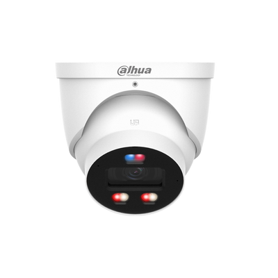Dahua IPC-HDW3449HP-AS-PV-0280B-PRO – 4MP TIOC PRO Turret Camera met Flitslicht, Sirene en 30m Nachtzicht
