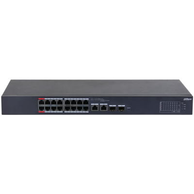 Dahua DH-CS4218-16ET-240 – 18-Poorts Cloud Managed PoE Switch (16× PoE, 2× Combo Uplink, 240W)