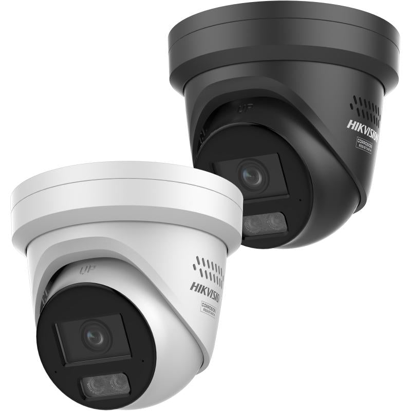 HIK DS-2CD2347G3-LI2UY (2.8mm) – 4MP Smart Hybrid Light Turret Camera met ColorVu, WDR, IR & Wit Licht, NEMA 4X, AI ISP, Zwart