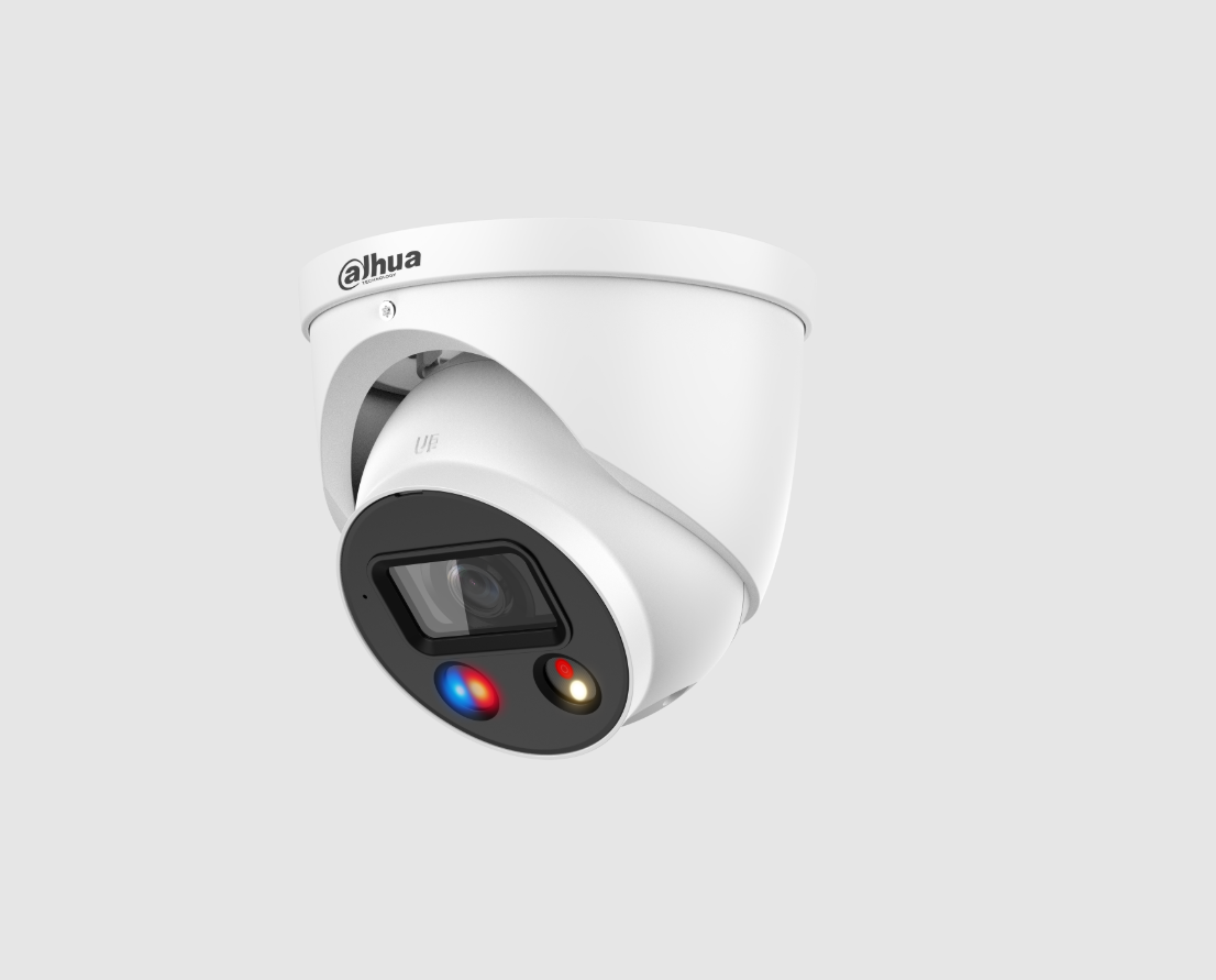 Dahua IPC-HDW3549HP-AS-PV-0280B-S5 – 5MP TIOC 2.0 Turret Camera met Flitslicht, Sirene en 30m Nachtzicht