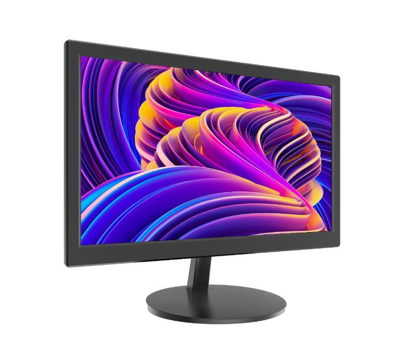 Hikvision DS-D5019S0-1P0 – 18.5" LED-beveiligingsmonitor met HDMI/VGA, kunststof behuizing en brede kijkhoek