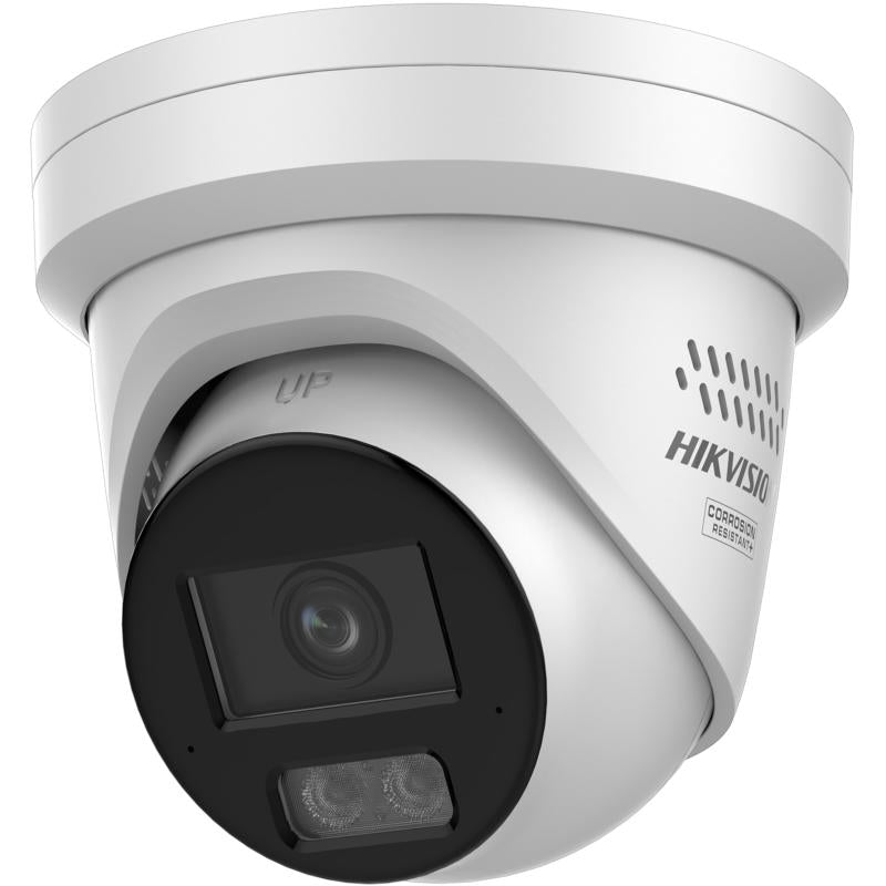 HIK DS-2CD2347G3-LI2UY (2.8mm) – 4MP Smart Hybrid Light Turret Camera met ColorVu, WDR, IR & Wit Licht, NEMA 4X, AI ISP, Zwart