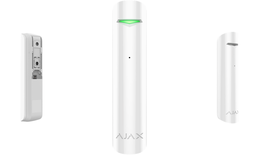 Ajax GlassProtect – Compacte draadloze glasbreukmelder met akoestische filters