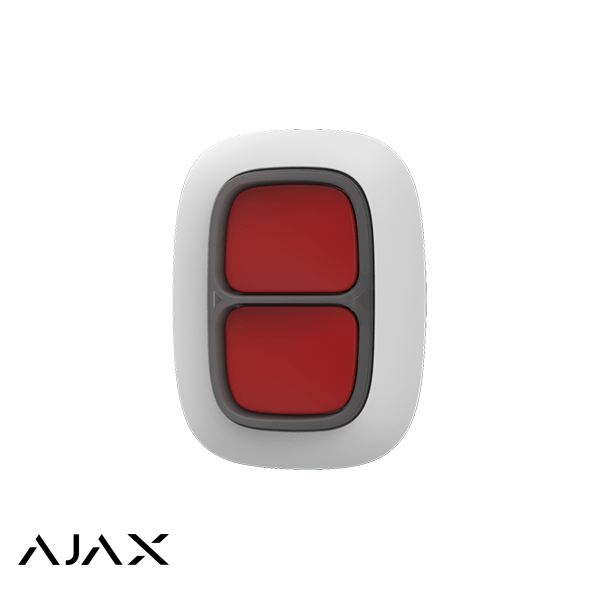 Ajax DoubleButton – Draadloze dubbele paniekknop met sabotagebeveiliging en IP55-bescherming